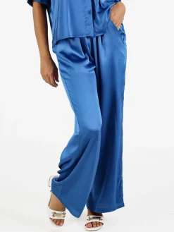 Solada Pantaloni donna effetto raso