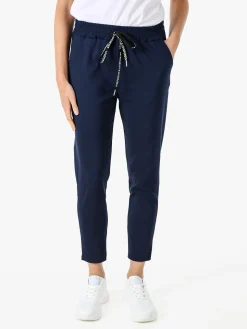 Solada Pantaloni donna elasticizzati con coulisse - blu