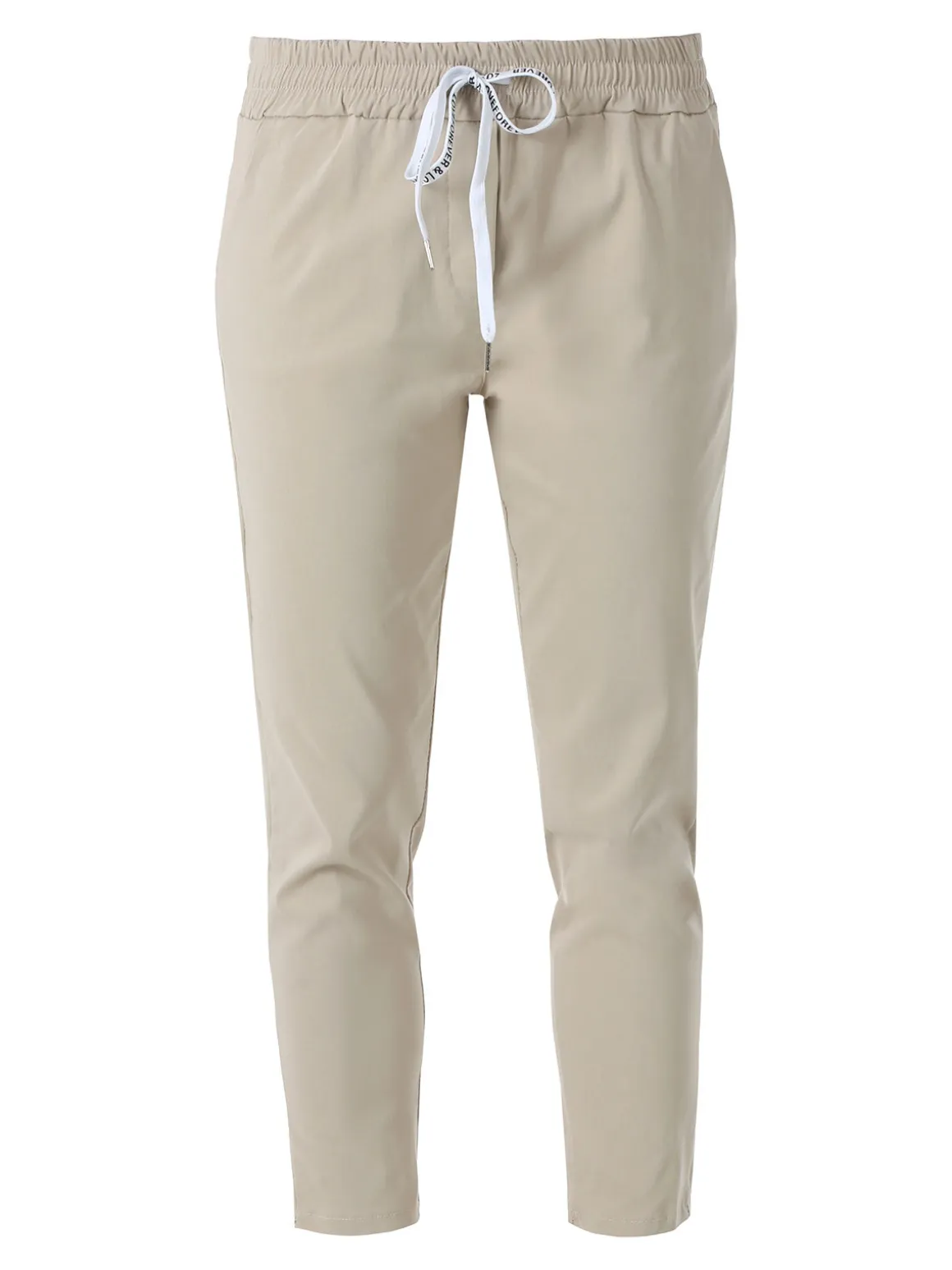 Solada Pantaloni donna elasticizzati con coulisse - beige