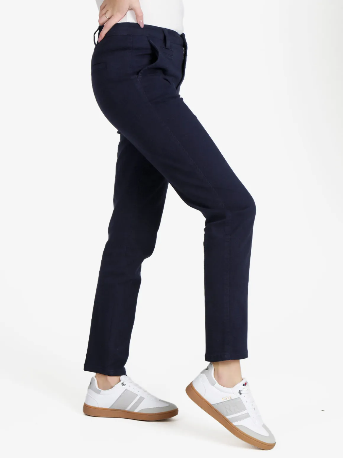 Solada Pantaloni donna in cotone a gamba dritta