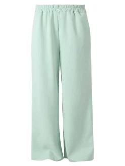 Solada Pantaloni donna in felpa a gamba larga - acqua marina