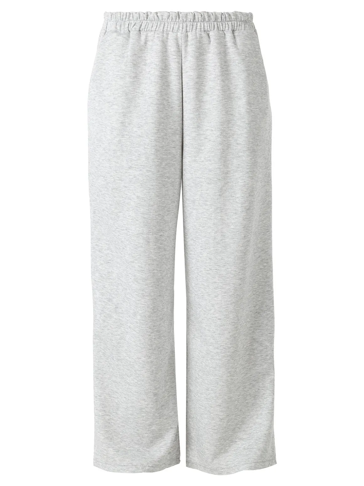 Solada Pantaloni donna in felpa a gamba larga - grigio