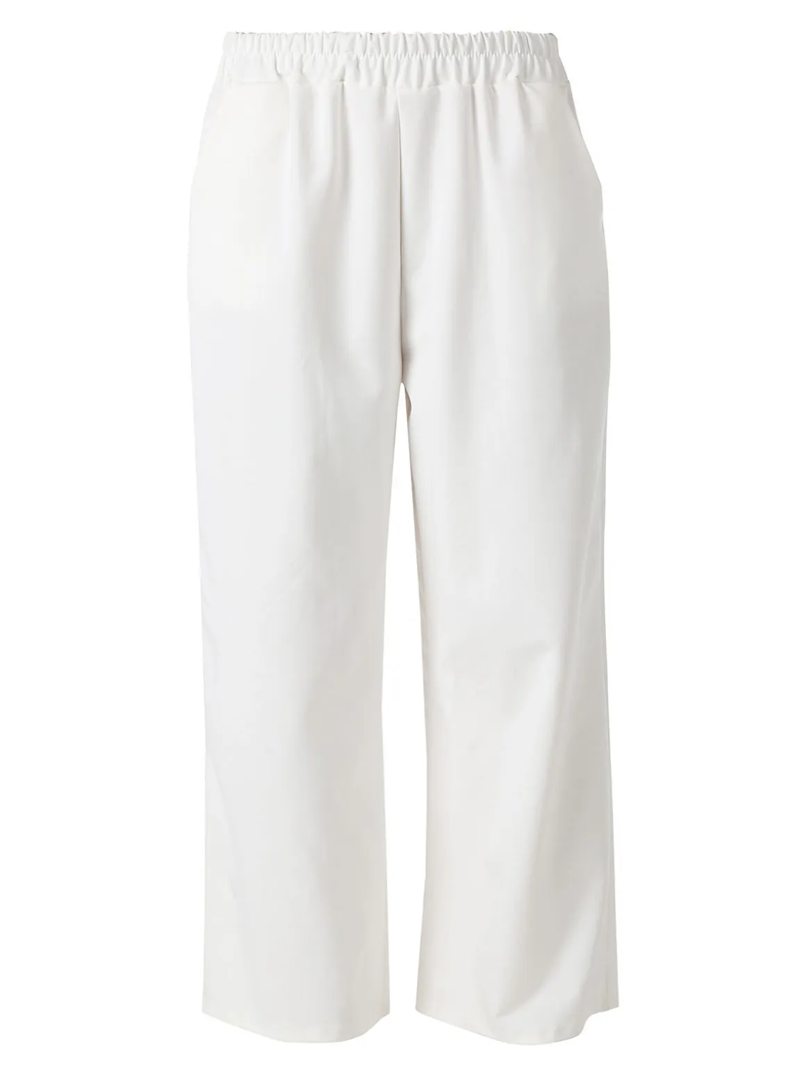 Solada Pantaloni donna in felpa a gamba larga - bianco