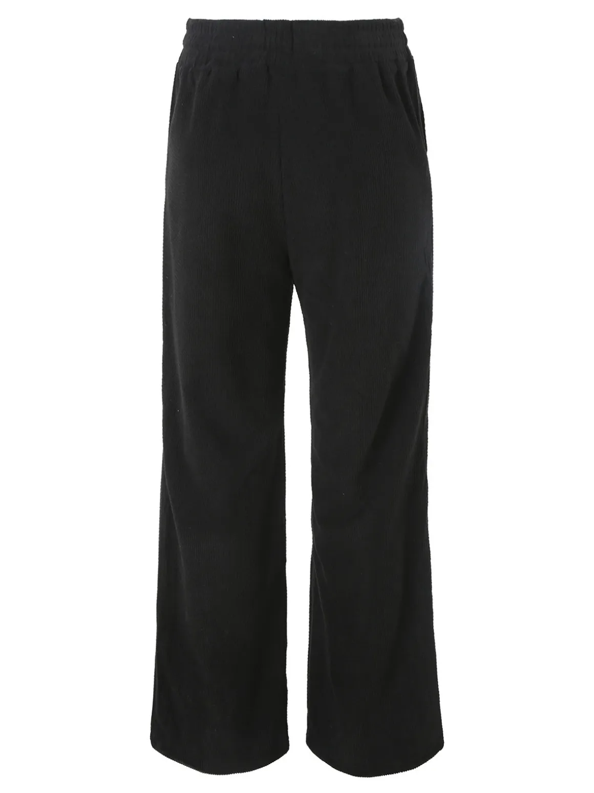 Solada Pantaloni donna in velluto a coste con coulisse - nero