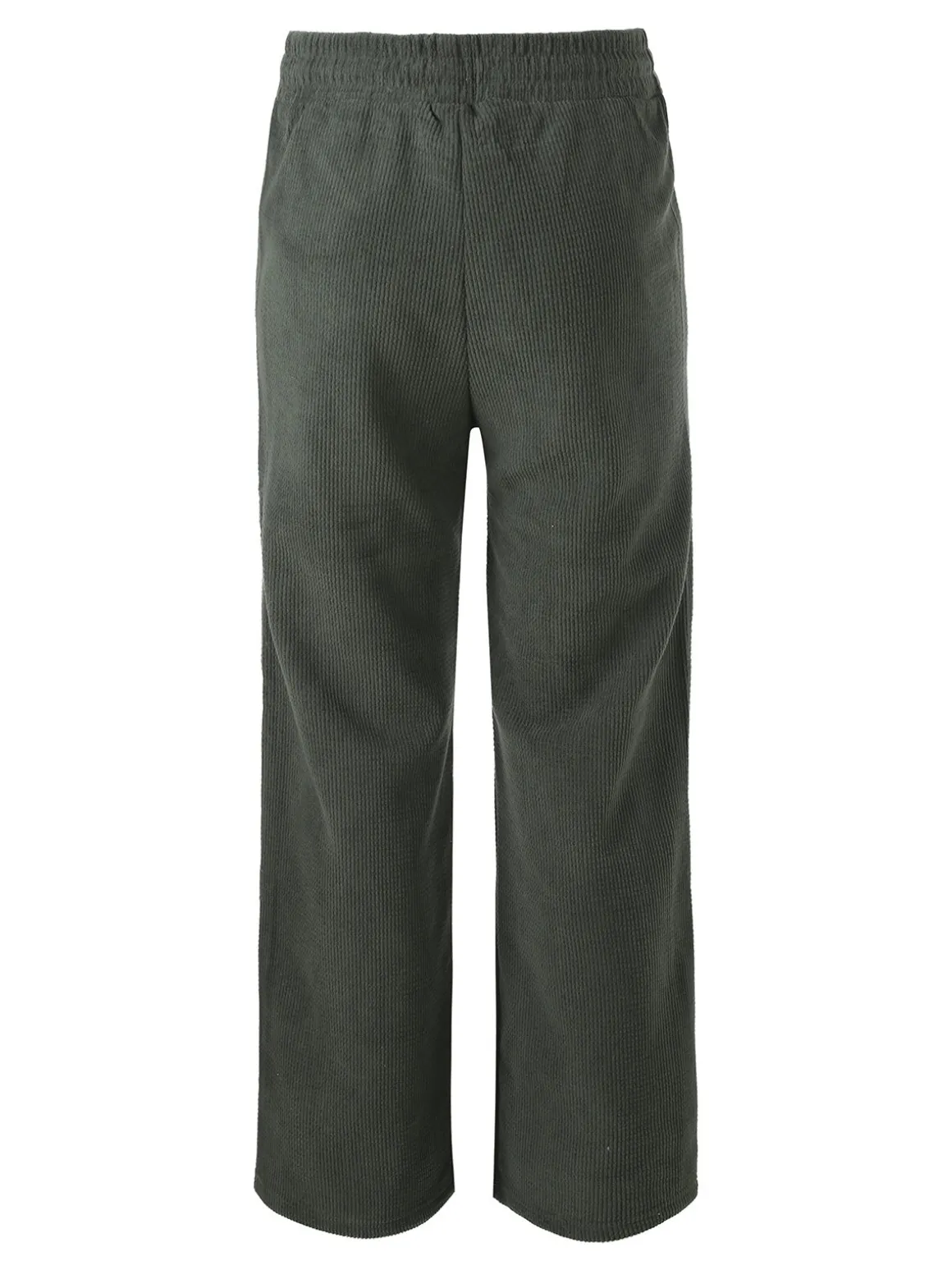 Solada Pantaloni donna in velluto a coste con coulisse - militare