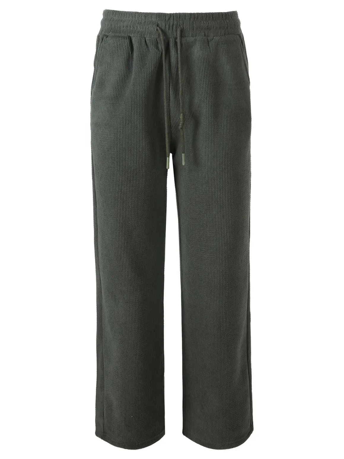 Solada Pantaloni donna in velluto a coste con coulisse - militare