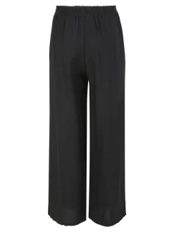 Solada Pantaloni donna in viscosa a gamba larga - nero