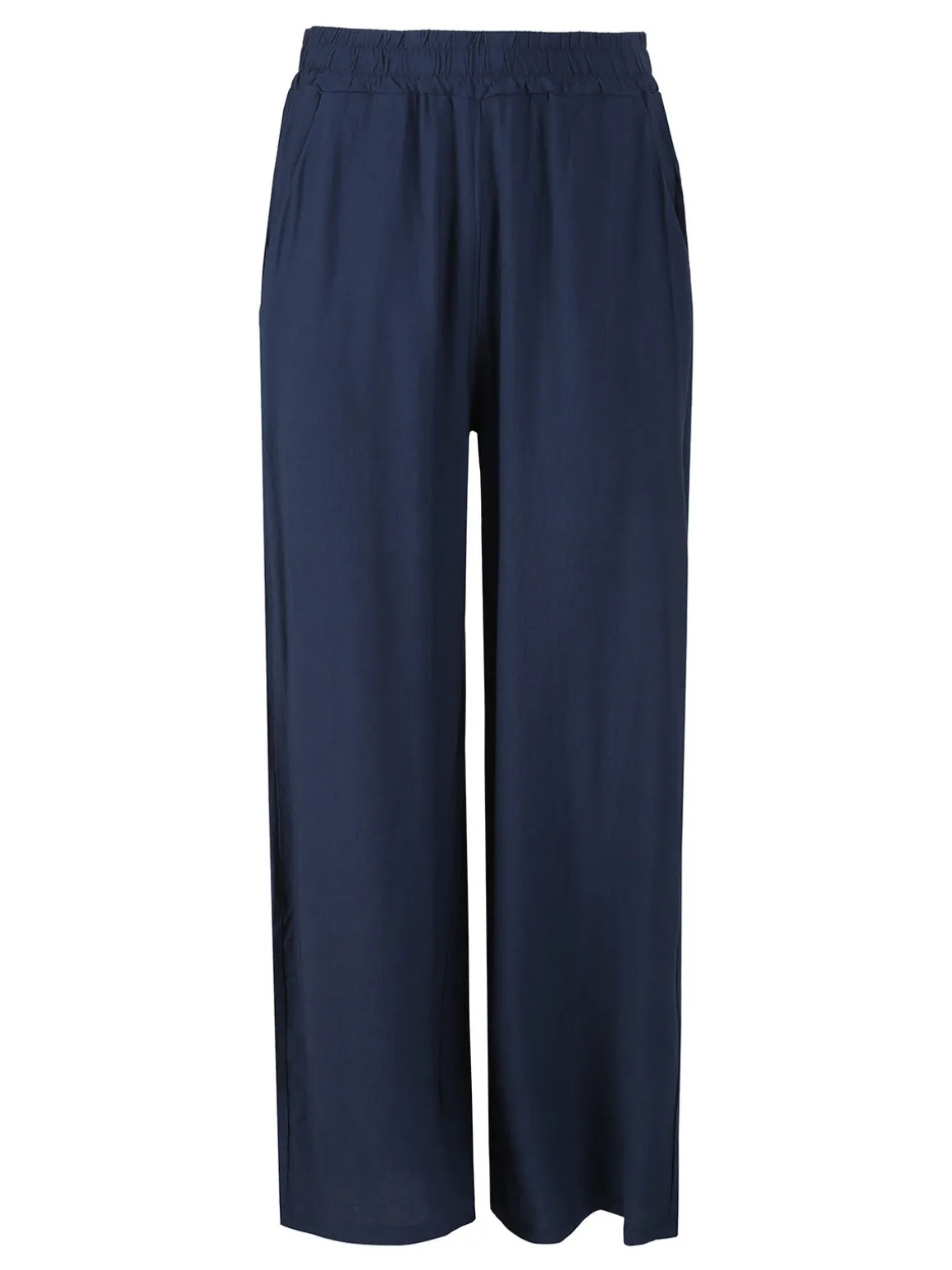 Solada Pantaloni donna in viscosa a gamba larga - verde
