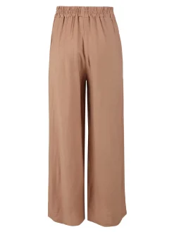 Solada Pantaloni donna in viscosa a gamba larga - khaki