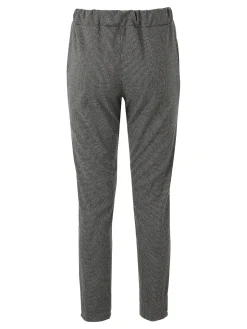 Solada Pantaloni donna jogger effetto flanella - nero