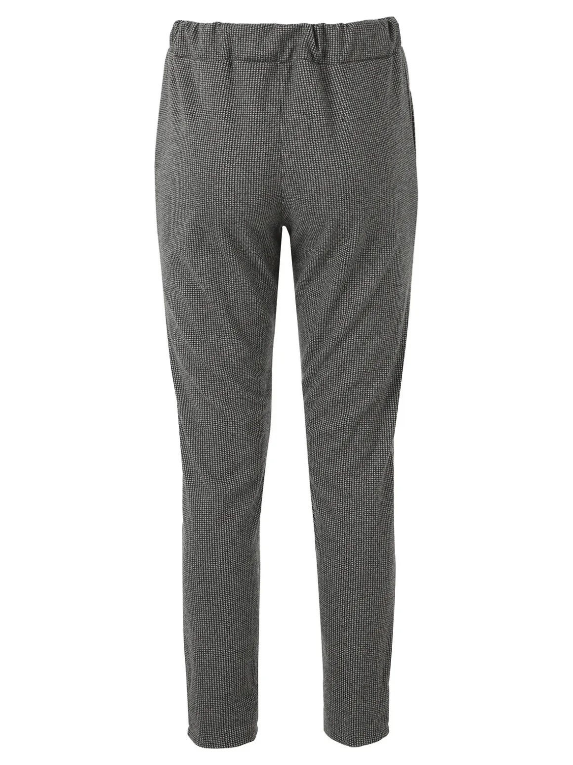 Solada Pantaloni donna jogger effetto flanella - nero