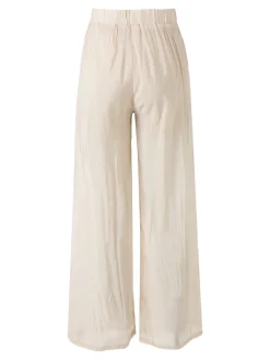 Solada Pantaloni donna leggeri a gamba larga - beige