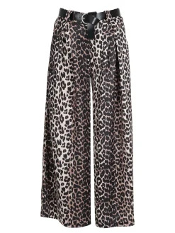 Solada Pantaloni donna maculati a gamba larga