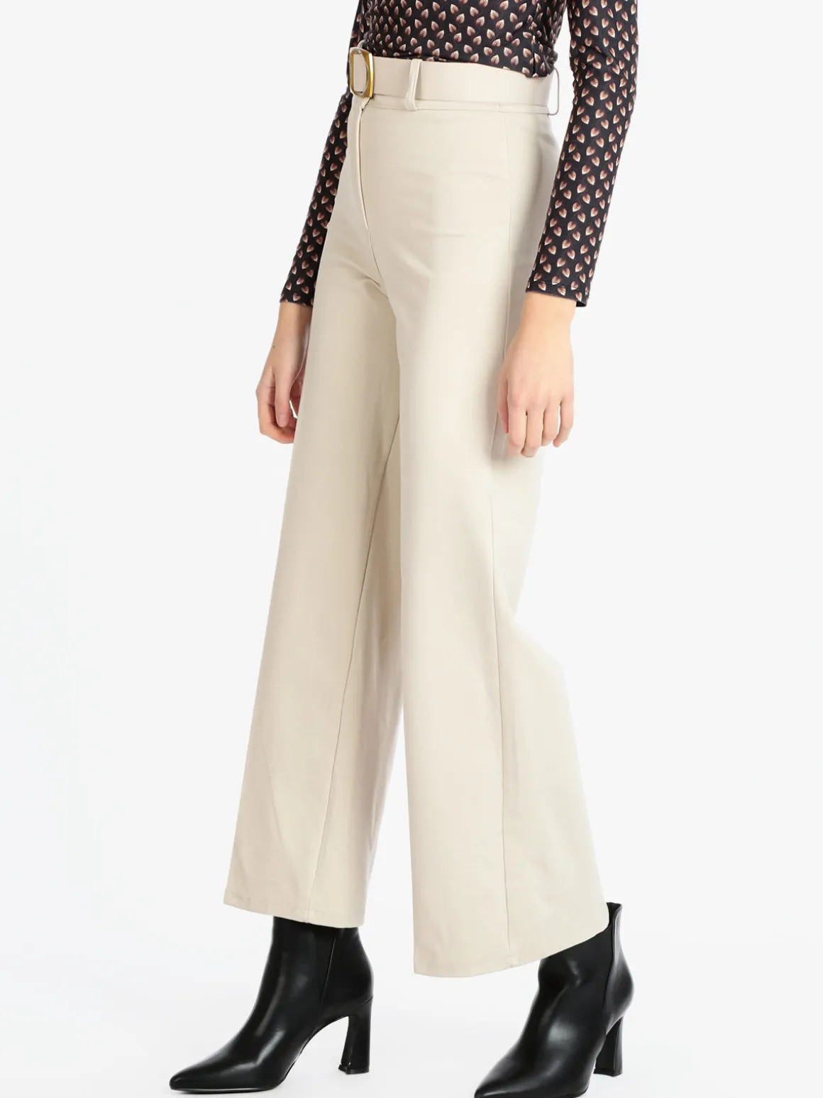 Solada Pantaloni gamba larga da donna con cintura