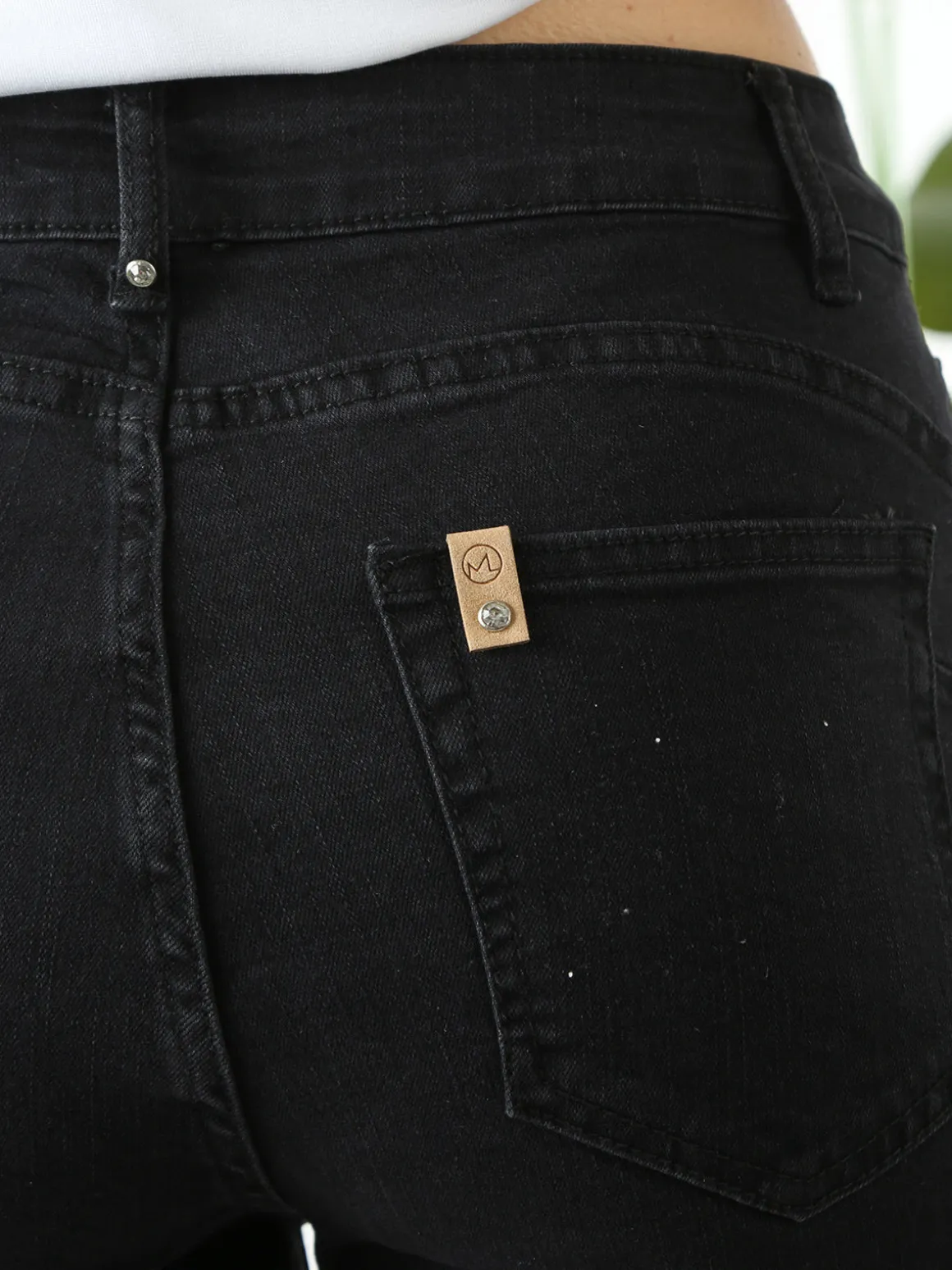 Solada Pantaloni jeans push-up da donna taglie grandi - nero