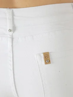 Solada Pantaloni jeans push-up da donna - bianco