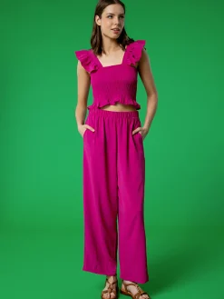 Solada Pantaloni leggeri da donna a gamba larga