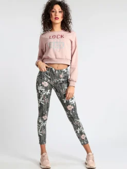 Solada Pantaloni slim fit con stampa floreale