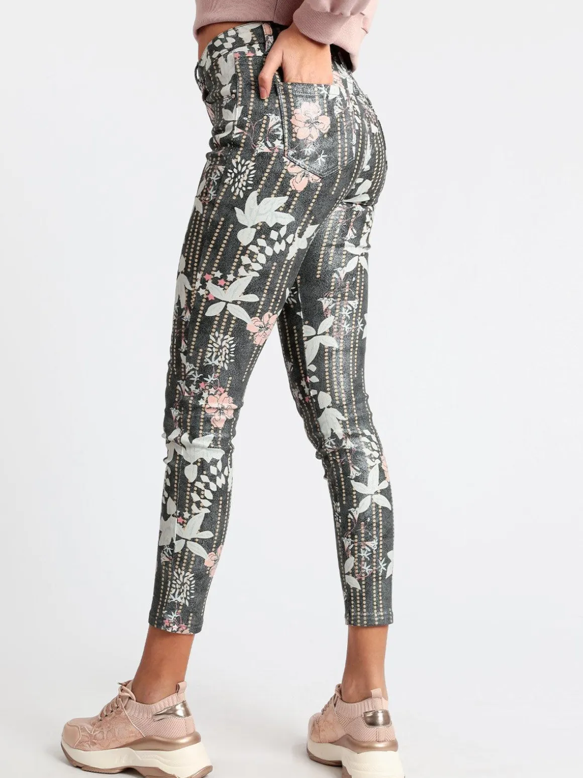 Solada Pantaloni slim fit con stampa floreale