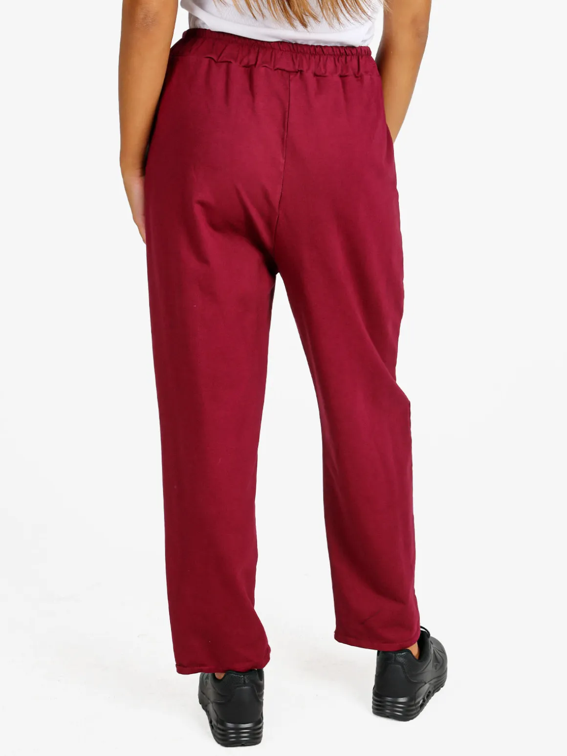 Solada Pantaloni sportivi donna in cotone - bordeaux