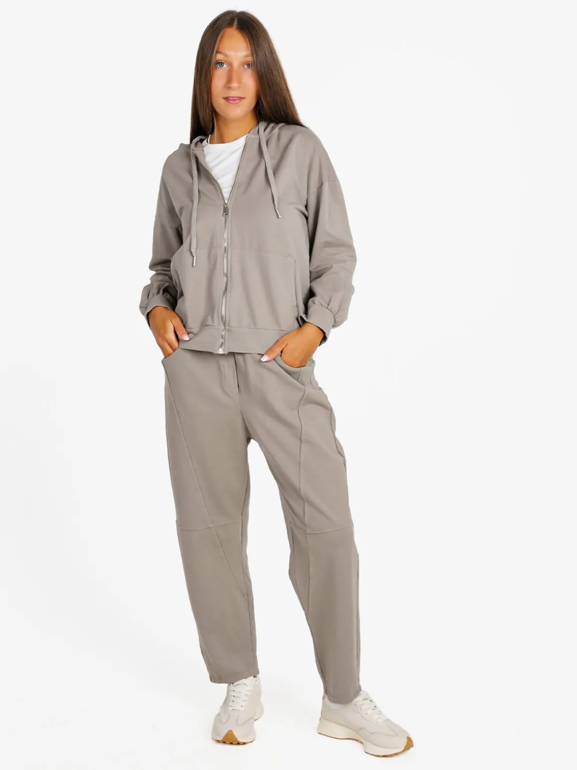 Solada Pantaloni sportivi donna in cotone - fango