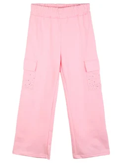 Solada Pantaloni tuta da bambina con tasconi e finale a zampa
