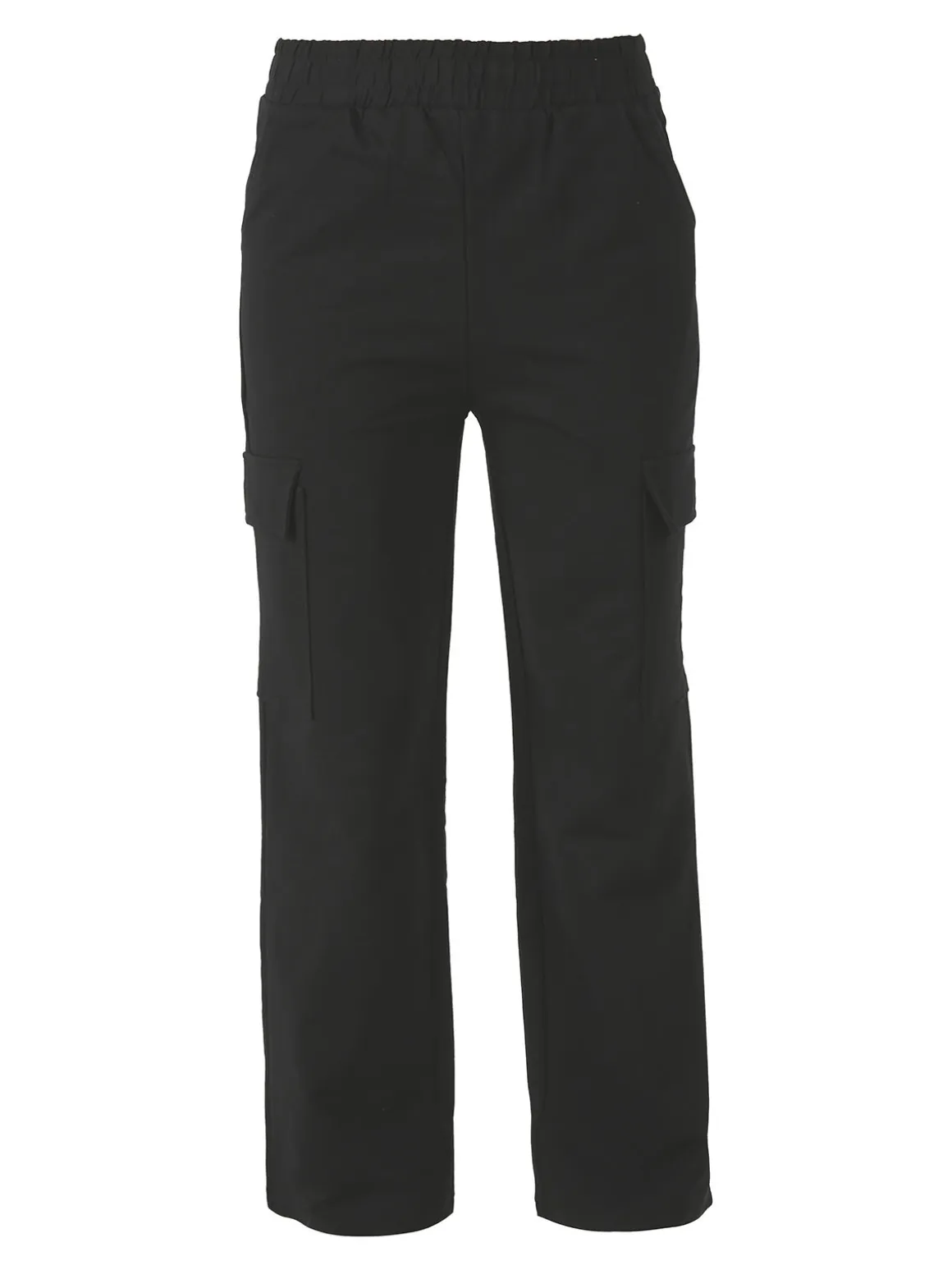Solada Pantaloni tuta da donna con tasconi a gamba dritta - nero