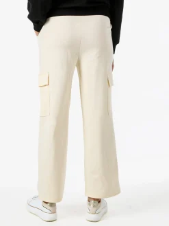 Solada Pantaloni tuta da donna con tasconi a gamba dritta - naturale