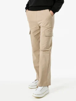 Solada Pantaloni tuta da donna con tasconi a gamba dritta - khaki