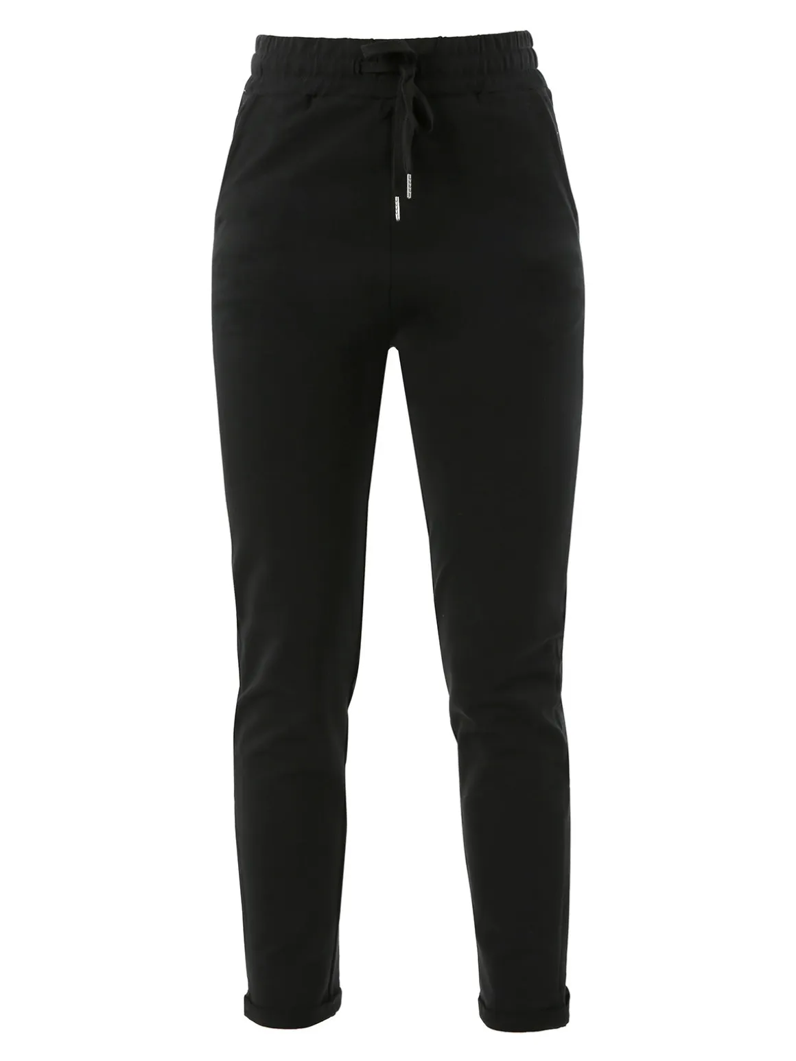 Solada Pantaloni tuta da donna con coulisse - nero