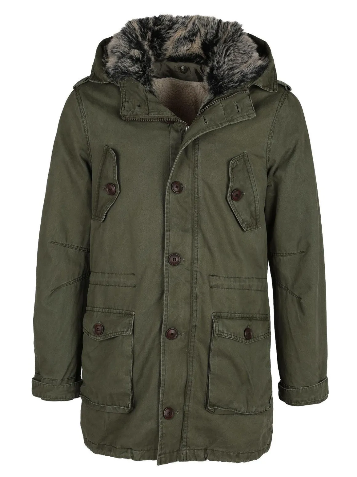 Solada Parka sfoderabile con cappuccio