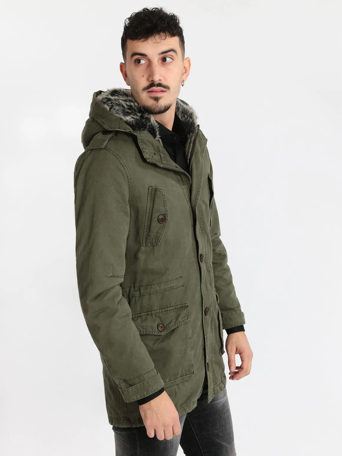 Solada Parka sfoderabile con cappuccio