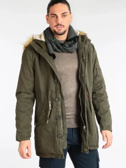 Solada Parka sfoderabile con cappuccio e pelo