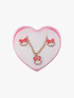 Solada Parure bimba collana e orecchini fiocco