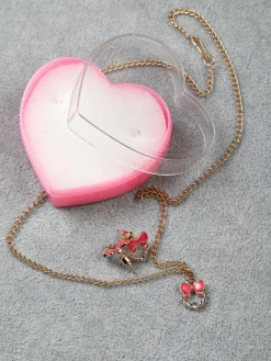 Solada Parure bimba collana e orecchini fiocco