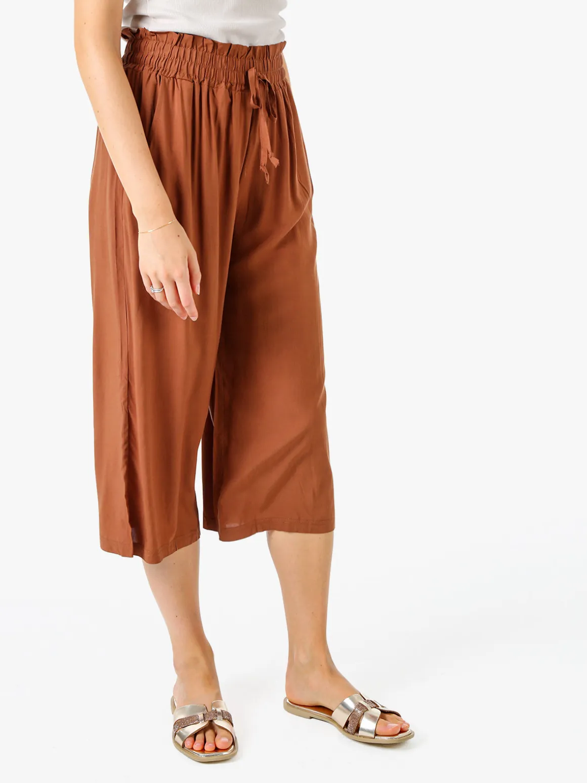 Solada Pinocchietti donna in cotone - marrone