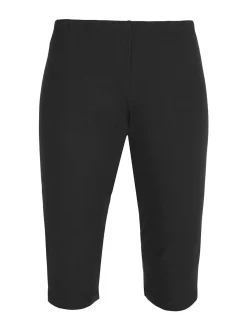 Solada Pinocchietti donna in cotone con elastico in vita - nero