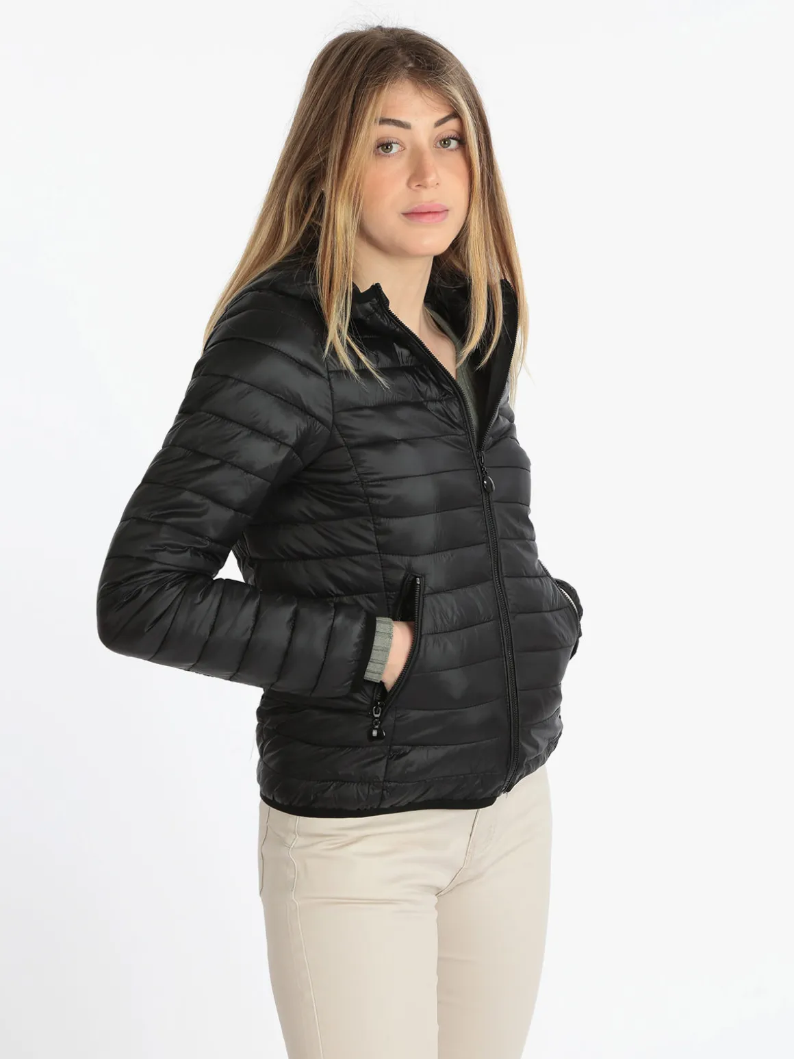 Solada Piumino donna leggero con cappuccio