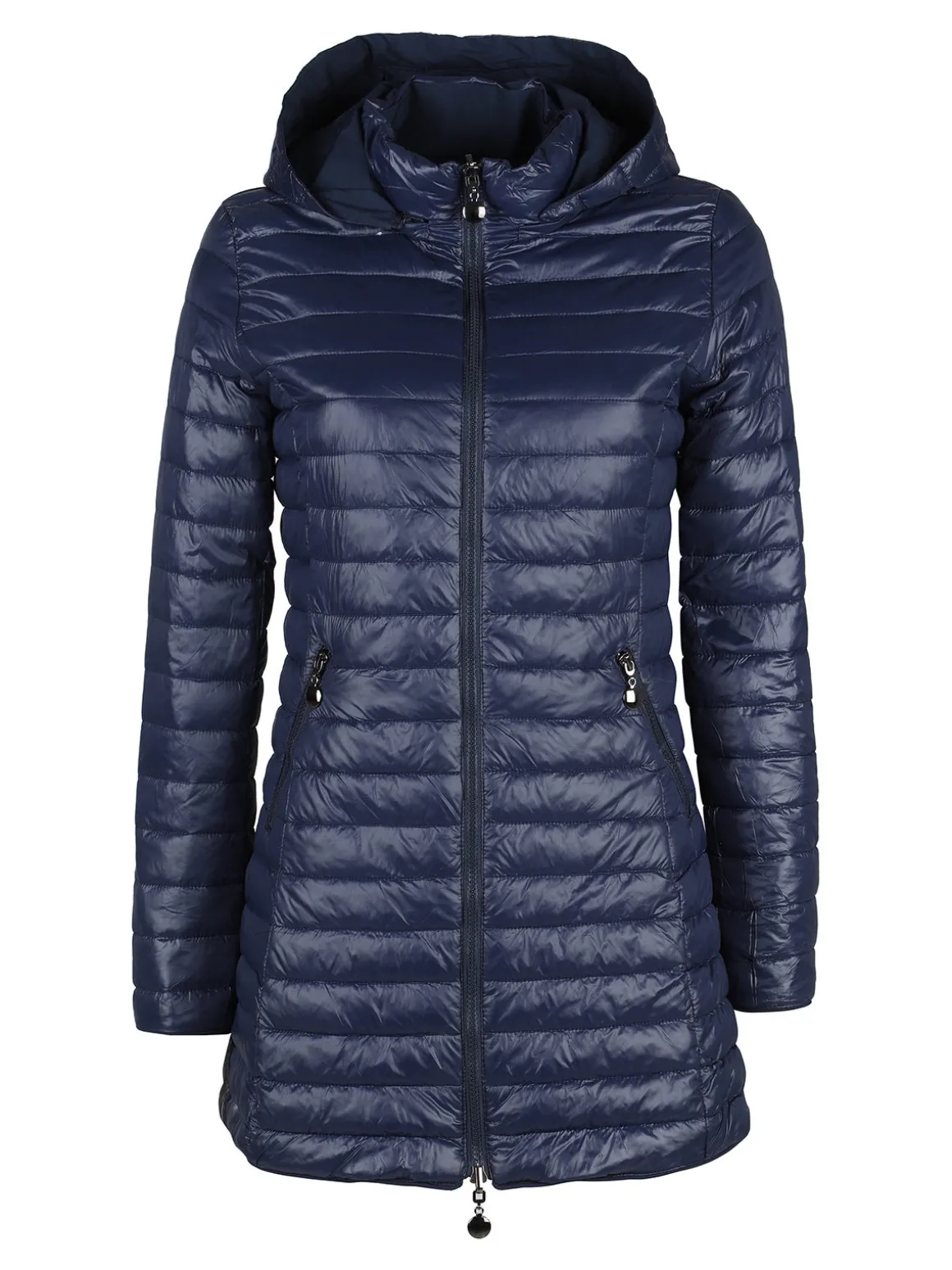 Solada Piumino donna lungo reversibile con cappuccio