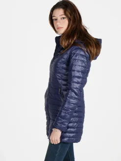 Solada Piumino donna lungo reversibile con cappuccio