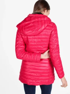 Solada Piumino donna lungo reversibile con cappuccio