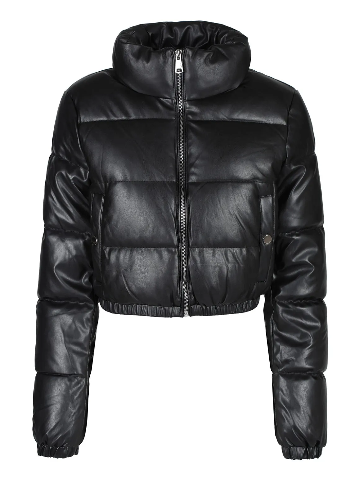 Solada Piumino puffer cropped da donna in ecopelle