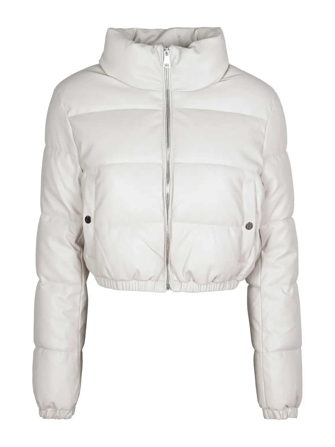 Solada Piumino puffer cropped da donna in ecopelle