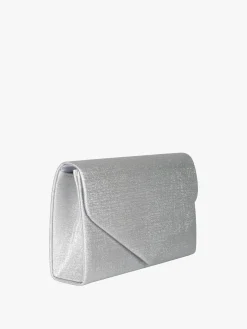 Solada Pochette donna brillantinata - argento