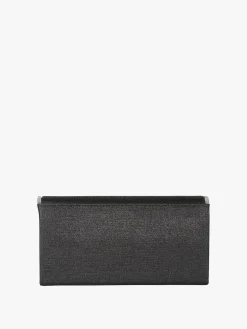 Solada Pochette donna glitter con profilo di strass - nero