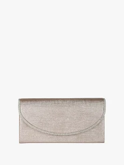 Solada Pochette donna glitter con profilo di strass - champagne