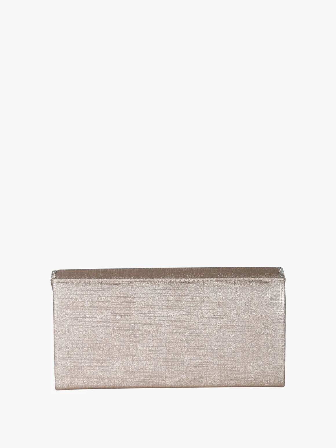 Solada Pochette donna glitter con profilo di strass - champagne
