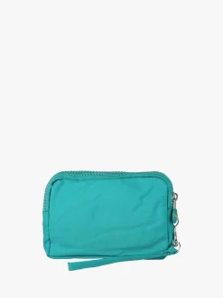 Solada Pochette donna in nylon con polsiera - turchese