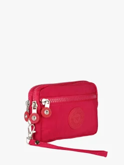 Solada Pochette donna in nylon con polsiera - fucsia