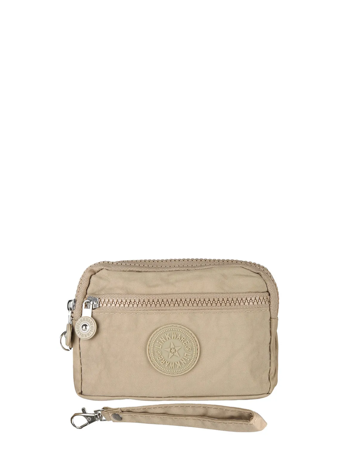 Solada Pochette donna in nylon con polsiera - sabbia